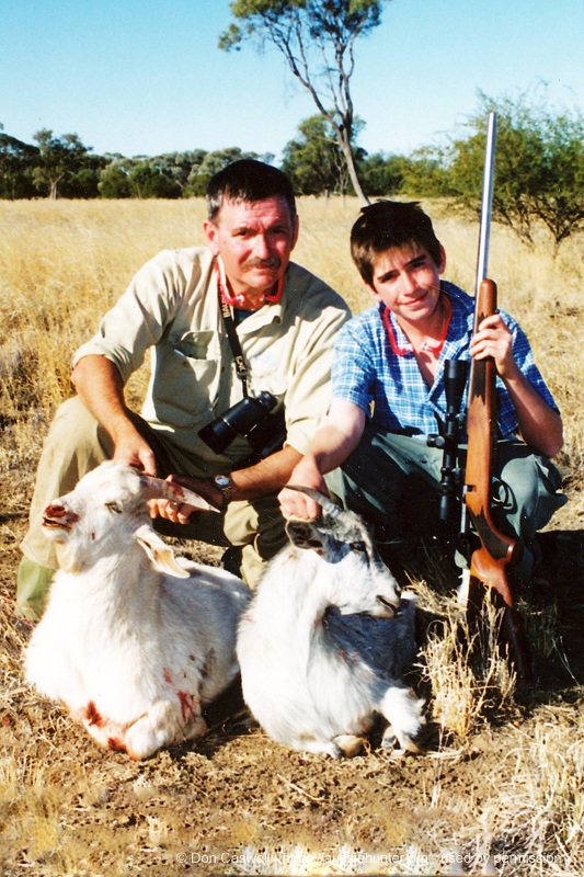 Ryan and some goats taken with a Sako 22-250